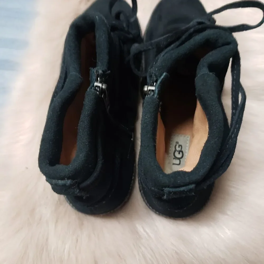 UGG Australia Black Reid Women suede shoe